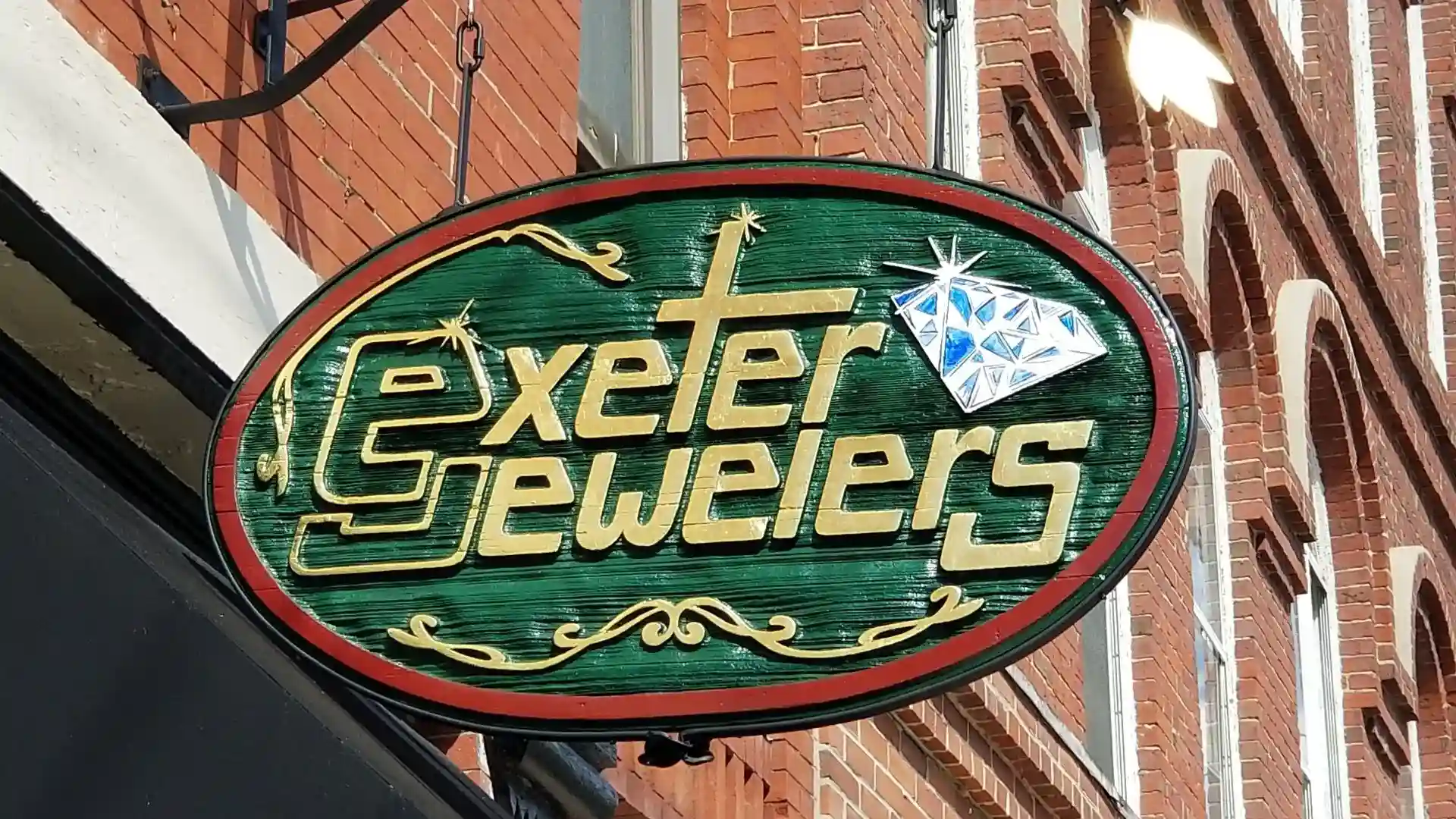 Hand-carved sign