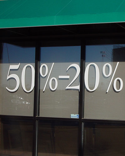 Hand-carved sign