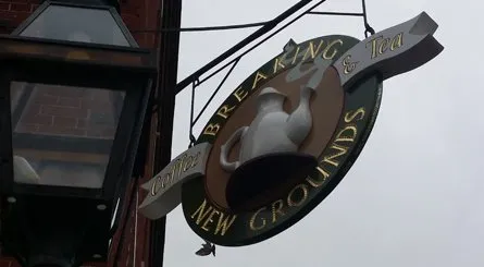 Hand-carved sign