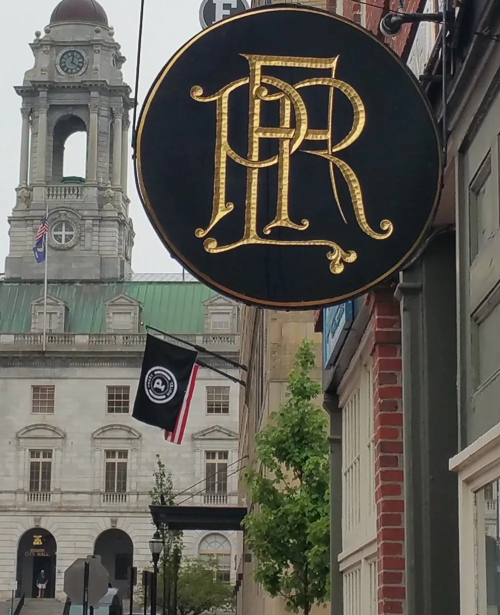 Hand-carved sign