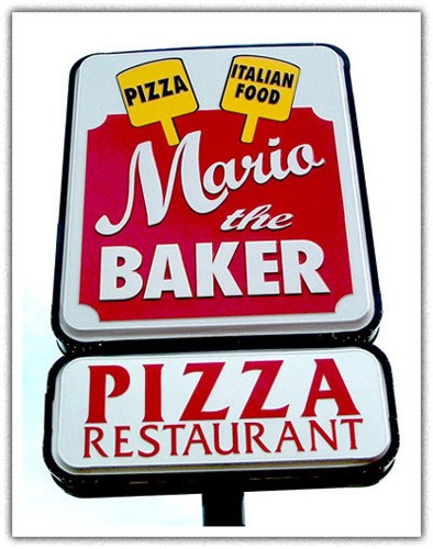Hand-carved sign